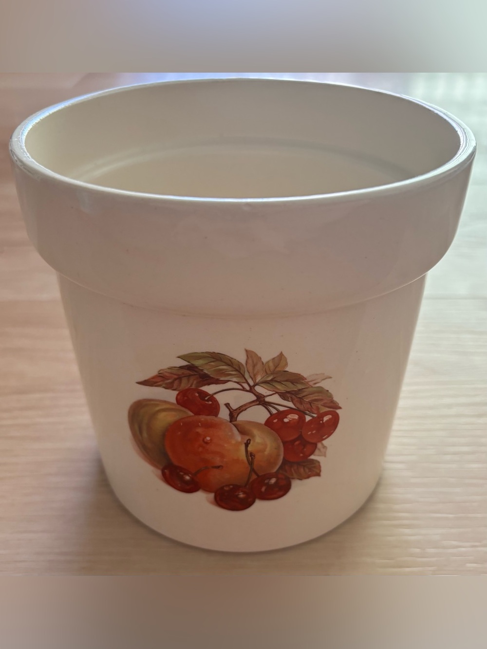 McCoy "Fruit Festival" ceramic canister
or Planter
